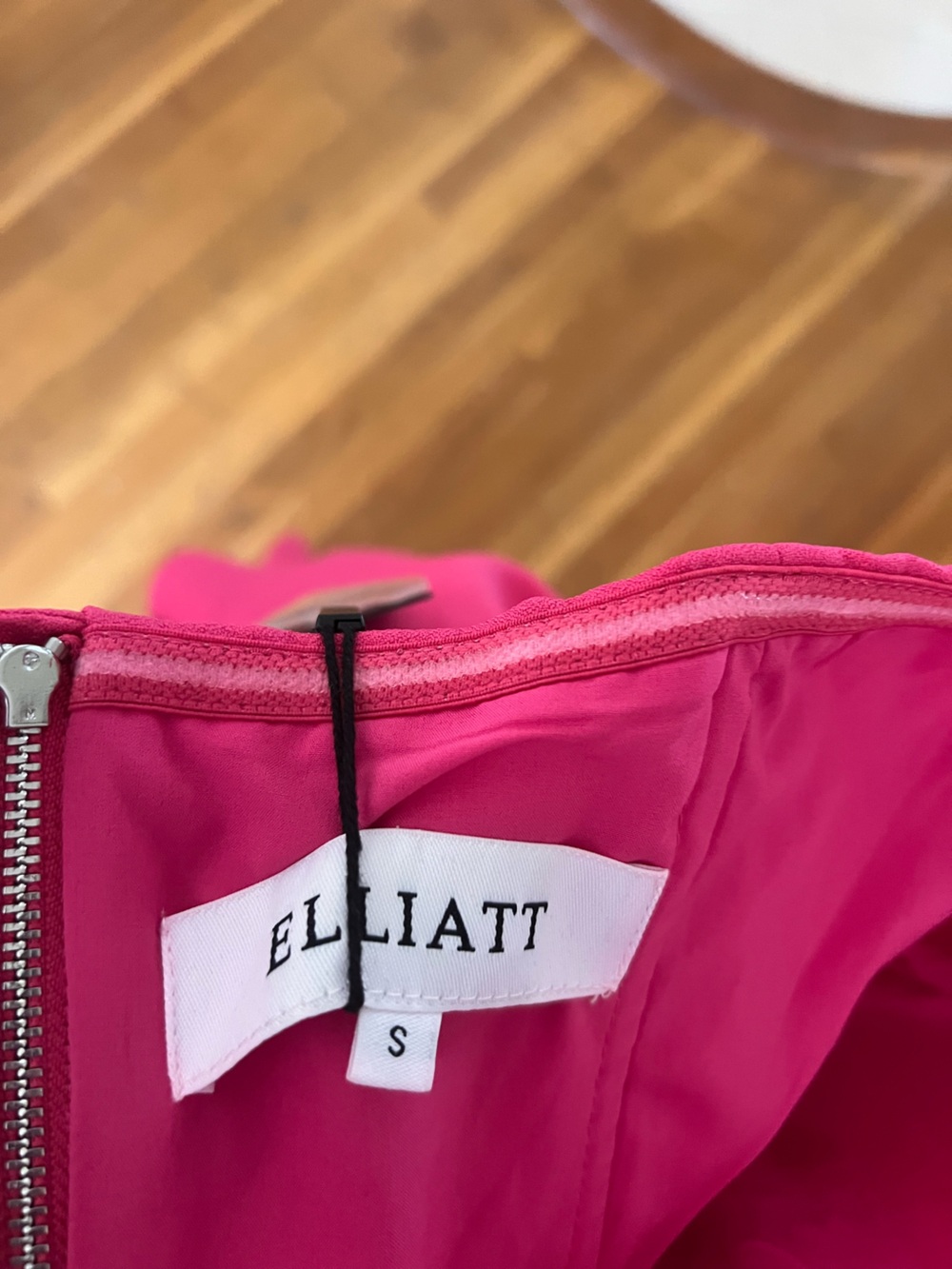 Elliatt Hot Pink One-Shoulder Ruffle Dress - Picture 3 of 4